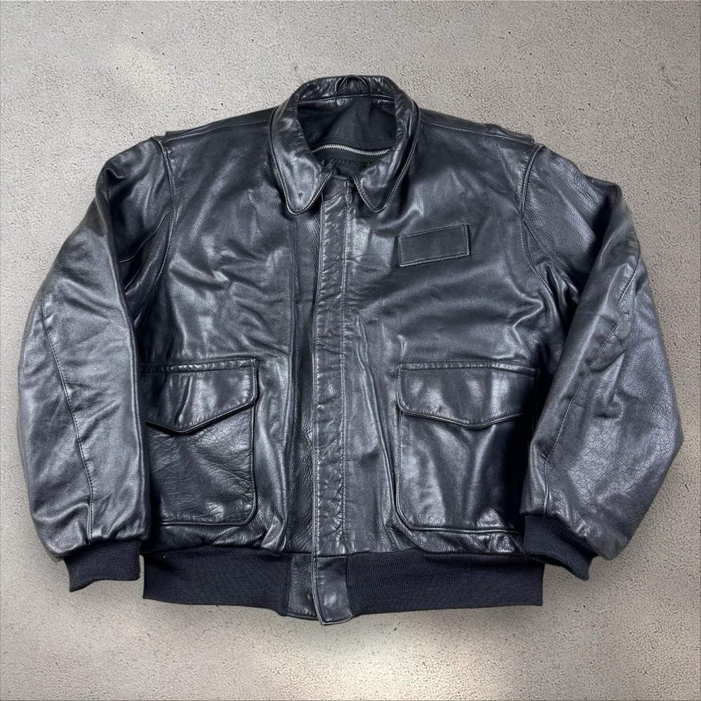Border Patrol Leather A2 Jacket Sz‎ 44 Horace Small Apparel Company R&R Uniform